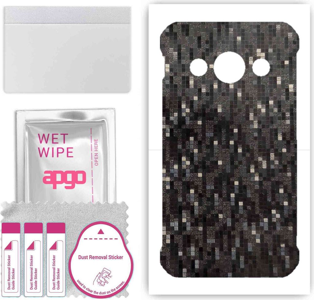 apgo Rückseite Schutzfolie, Skin, kompatibel mit Samsung Galaxy Xcover 3 G389F, Hinten Displayschutzfolie aus Vinylfolie, kratzfest, einfache Mont...