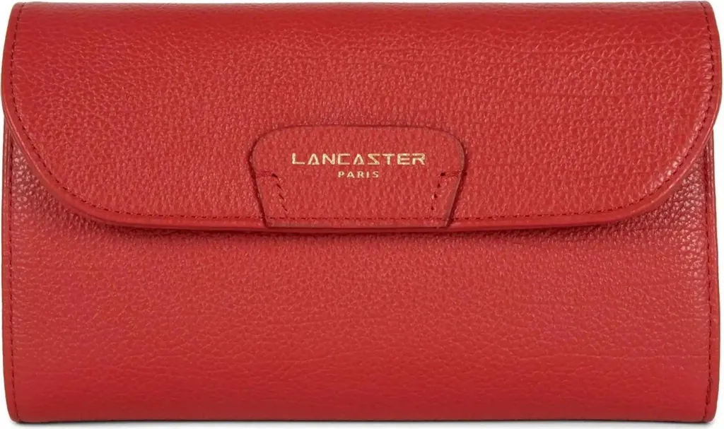 Lancaster Dune 129-29 Rosso: Portafoglio Donna in Pelle Pieno Fiore