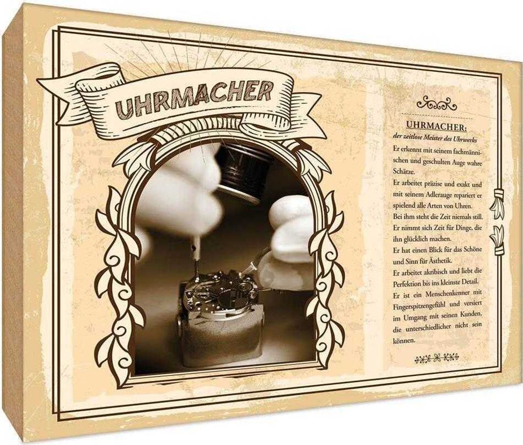 vianmo Holzschild 20x30 cm Uhrmacher Meister Beruf Arbeit