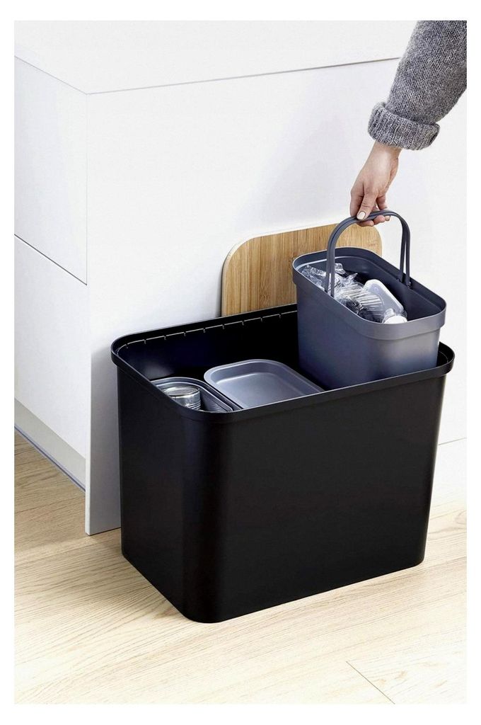Recycling-Abfalleimer - 13 Liter - Grau