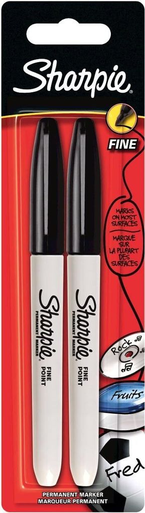 Sharpie Permanent Marker feine Spitze schwarze Tinte 2 Produktbild 