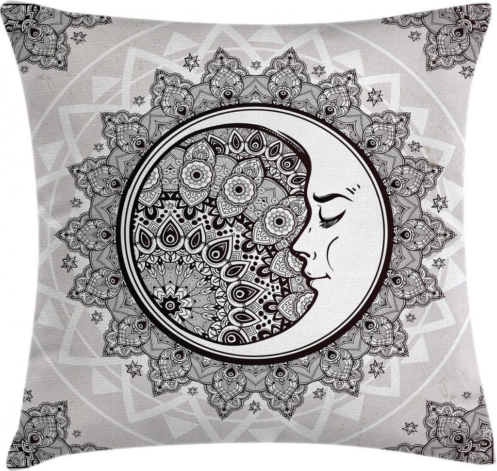 ABAKUHAUS Mandala Kissenbezug, Asiatisches böhmisches Muster, Waschbar mit Reißverschluss Kissenhülle mit Farbfesten Klaren Farben Beidseitiger ...