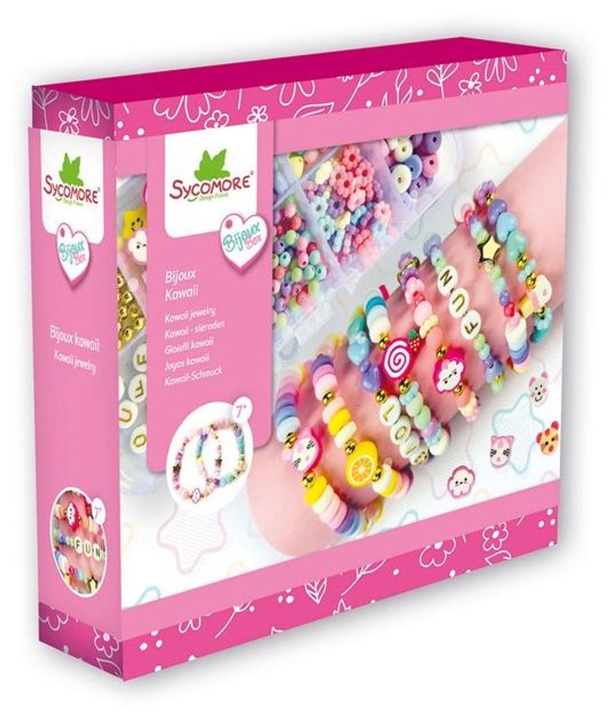 Sycomore Schmuck Bastelset kawaii für Kinder ab 7 Jahren