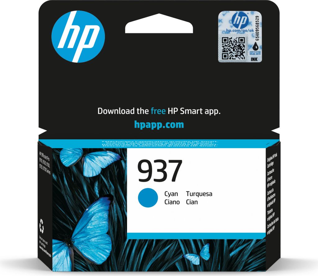HP 937      Cyan                Tintenpatrone Zdjęcie produktu 