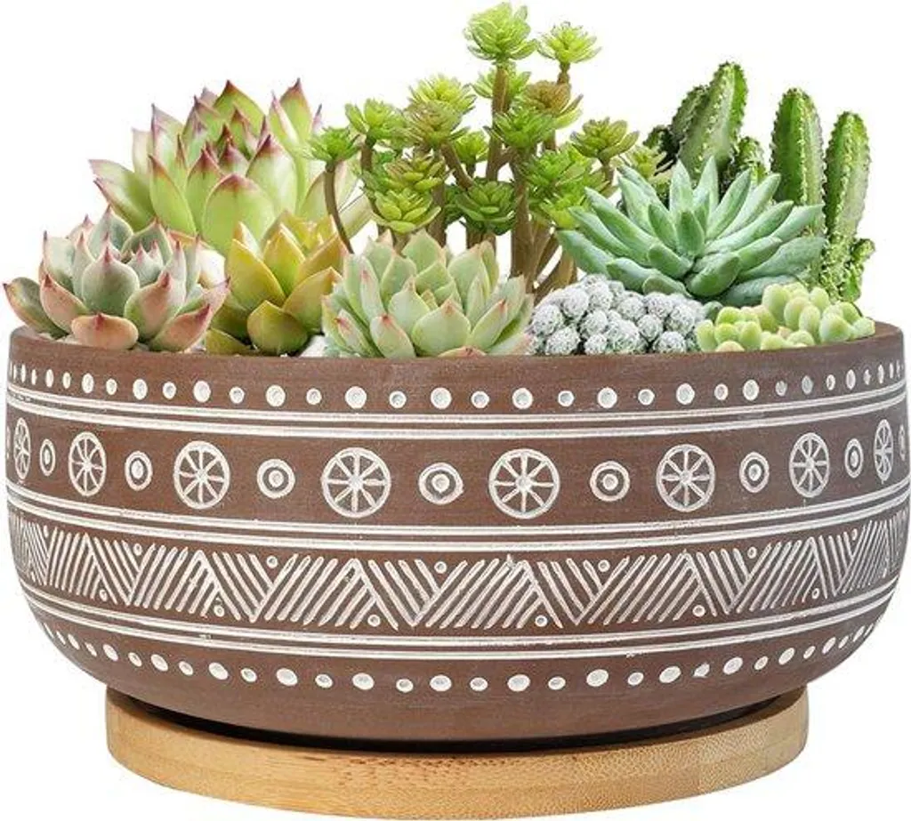 Pot de fleur intérieur pour salon et balcon, terre cuite de 20cm