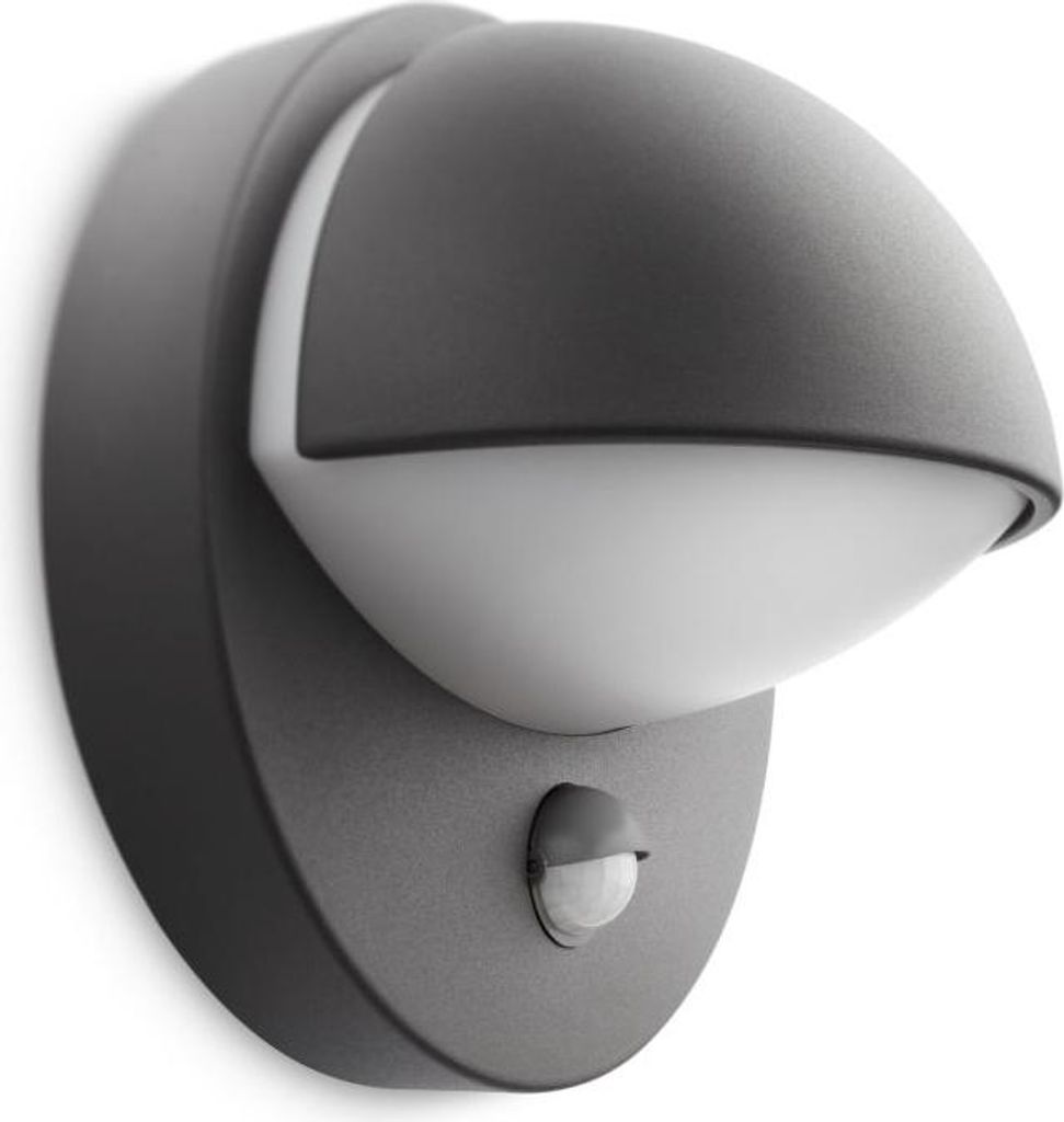 Philips Garten-Wandleuchte schwarz E27 12 W Produktbild 