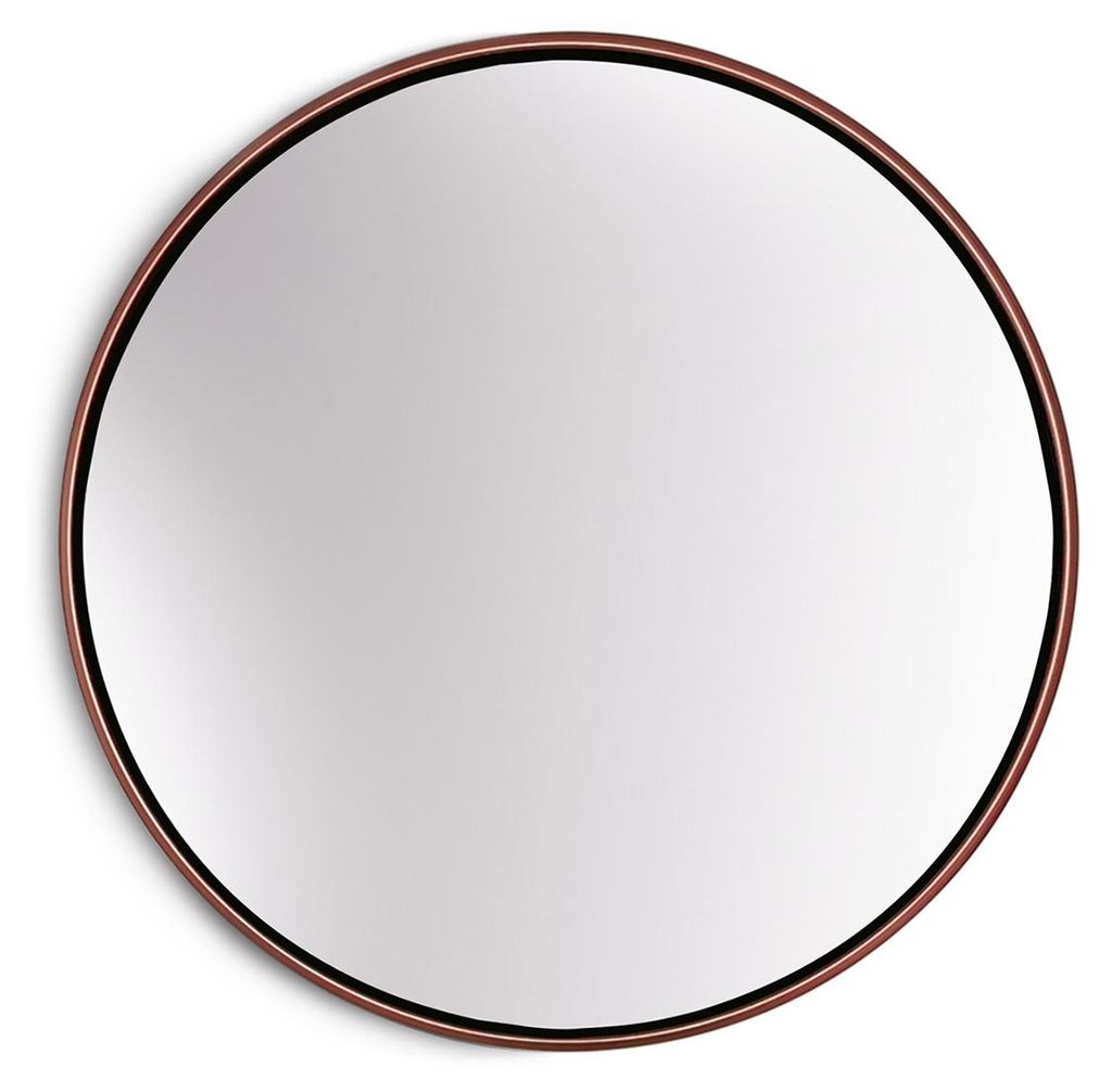 Elegance by Casa Chic - Wandspiegel aus Metall - Rund 40 cm Produktbild 
