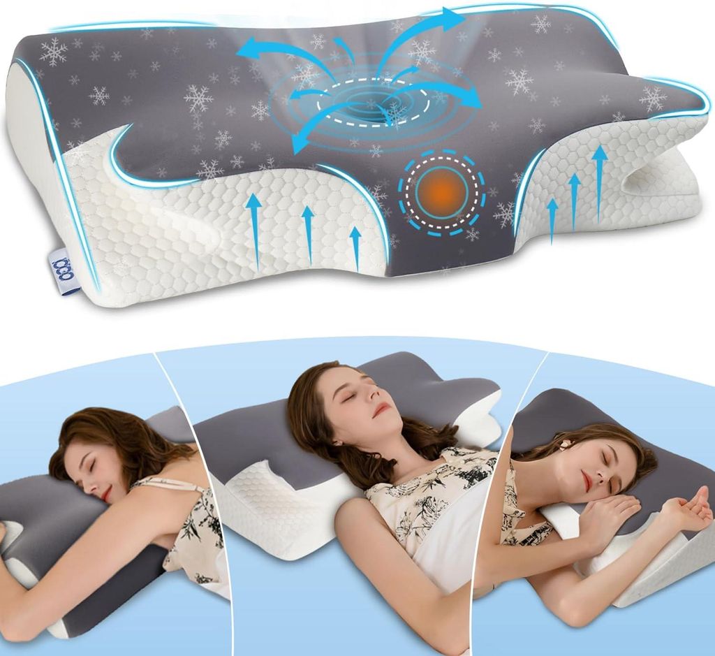 Nackenstützkissen Memory Foam Kissen, Ergonomisches Produktbild 