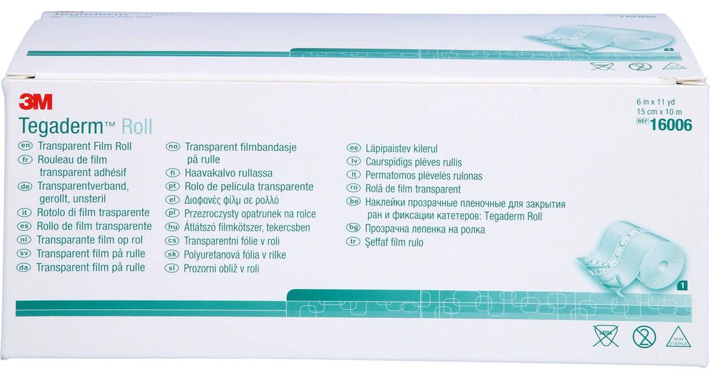 Tegaderm role 15 cmx10 m 16006 1 ks Obrázek produktu 