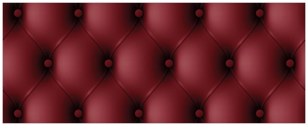 Wallario Premium Glasbild, freischwebende Optik, kräftige Farben, Größe 125 x 50 cm Motiv Rote Ledertür