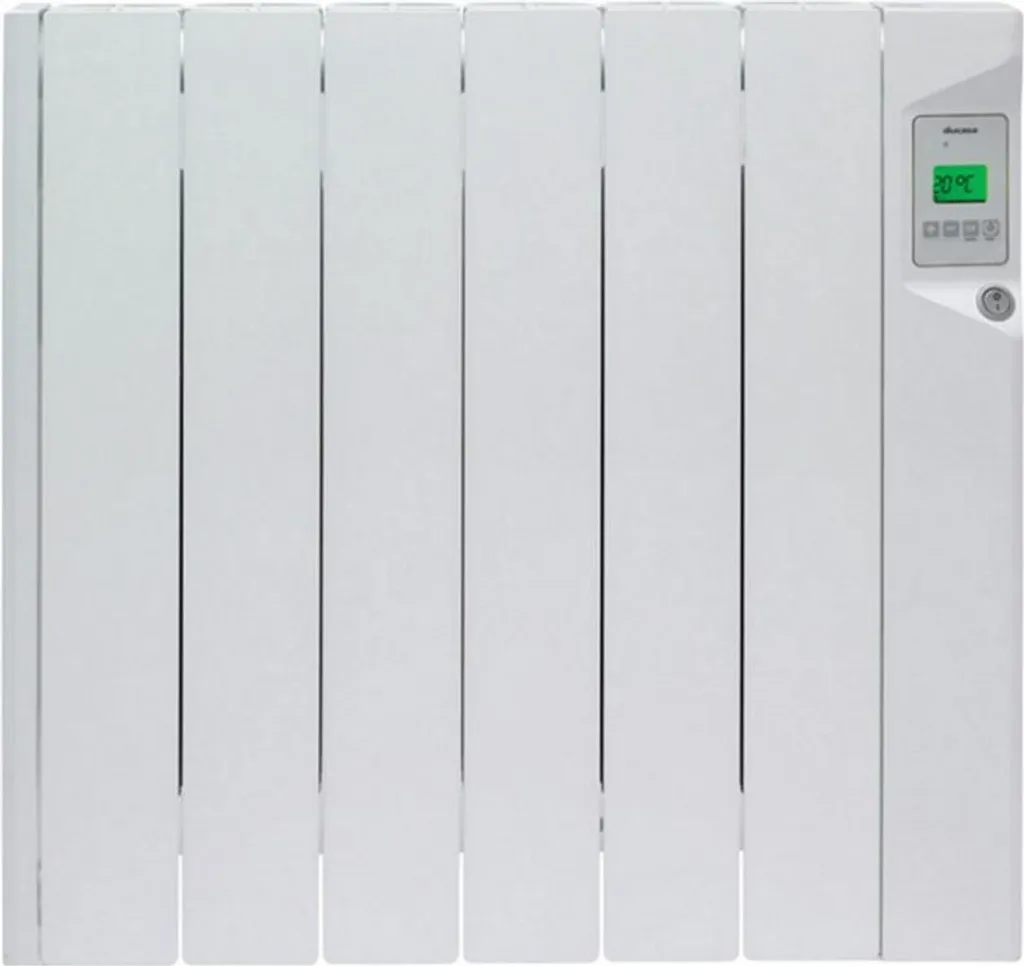 Radiateur électrique à inertie fluide 900W blanc - Ducasa design moderne