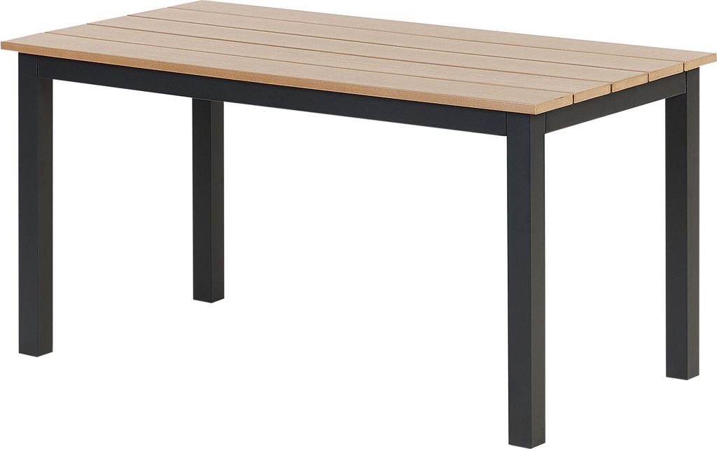 BELIANI Zahradní konferenční stolek světlý s deskou z Obrázek produktu 