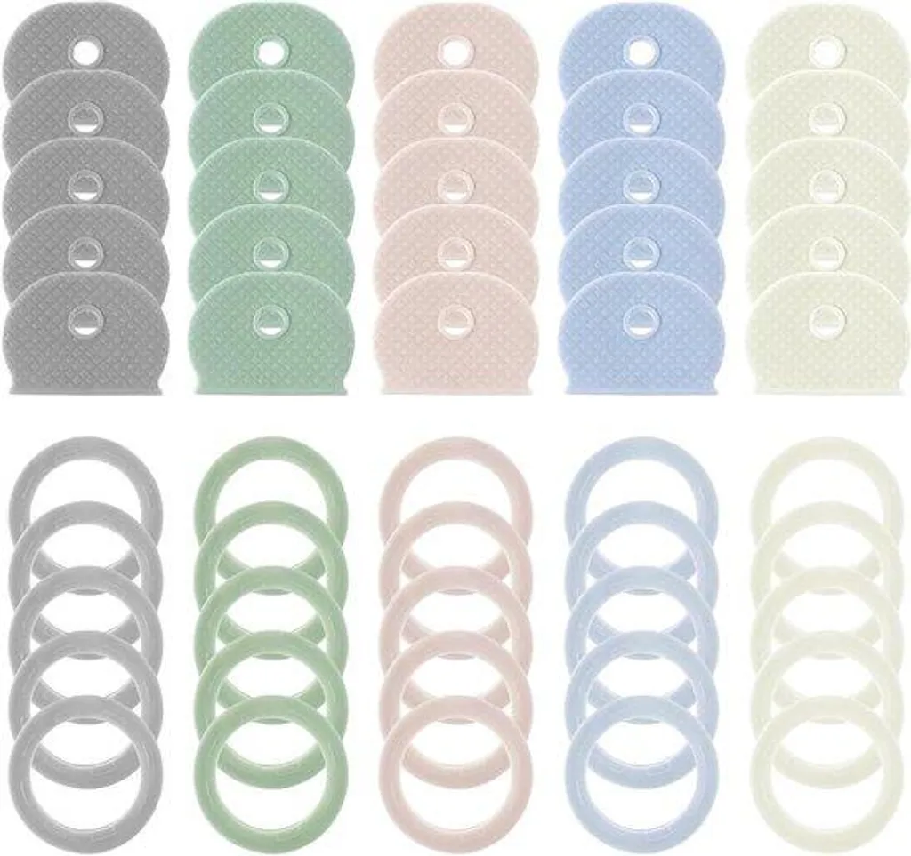 Embouts de clés lot de 50 pièces en couleurs assorties pour la maison