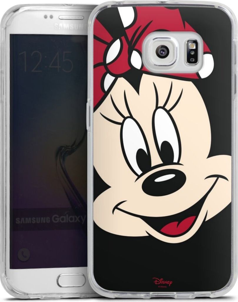 DeinDesign Handyhülle für Samsung Galaxy S6 Edge Silikon Hülle Case Smartphone Schutzhülle Disney Minnie Mouse Offizielles Lizenzprodukt
