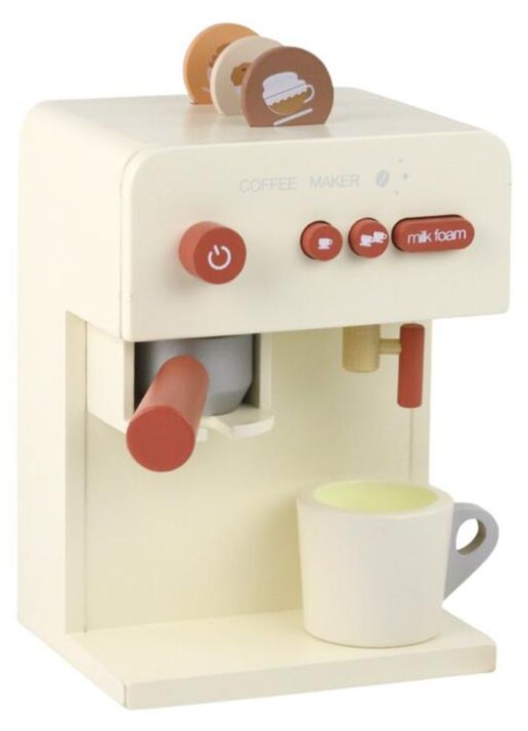 Leantoys Spielzeugtasse aus Holz für Kaffeemaschine