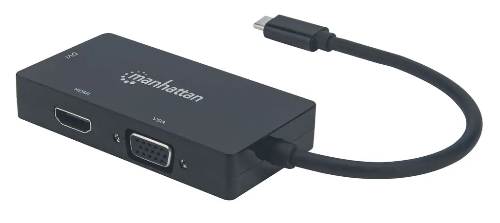 Adaptateur Vidéo USB-C vers HDMI VGA DVI pour Écran et Vidéoprojecteur