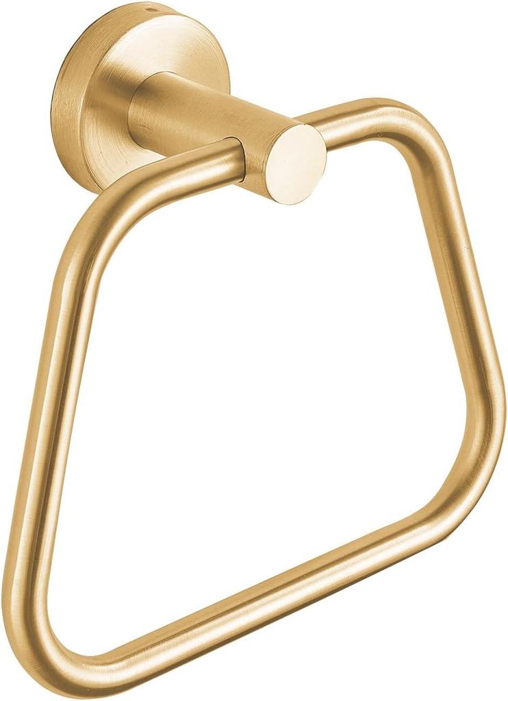 Goldener Handtuchring, Edelstahl 304, trapezförmiges Design, für Bad und Küche