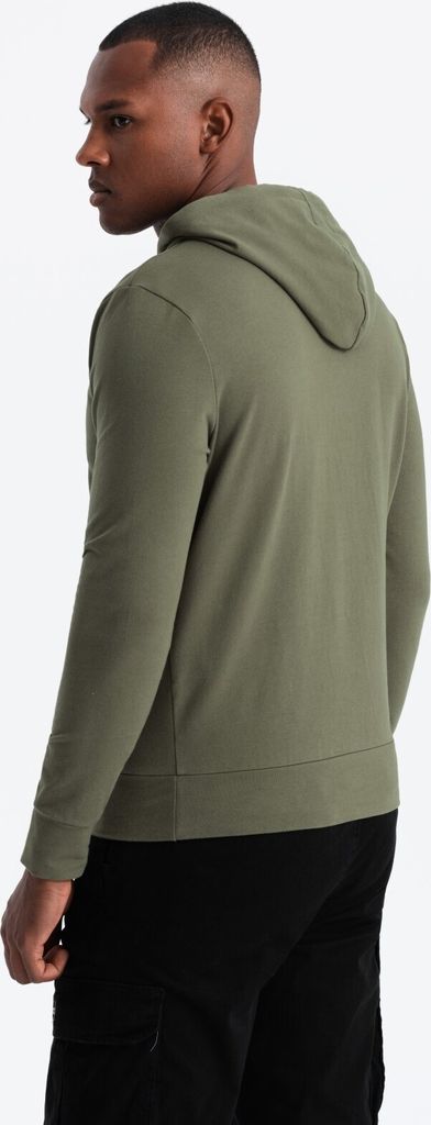 Ombre Clothing Herren-Kapuzenpullover mit Kapuze Savaneh dunkles oliv XL