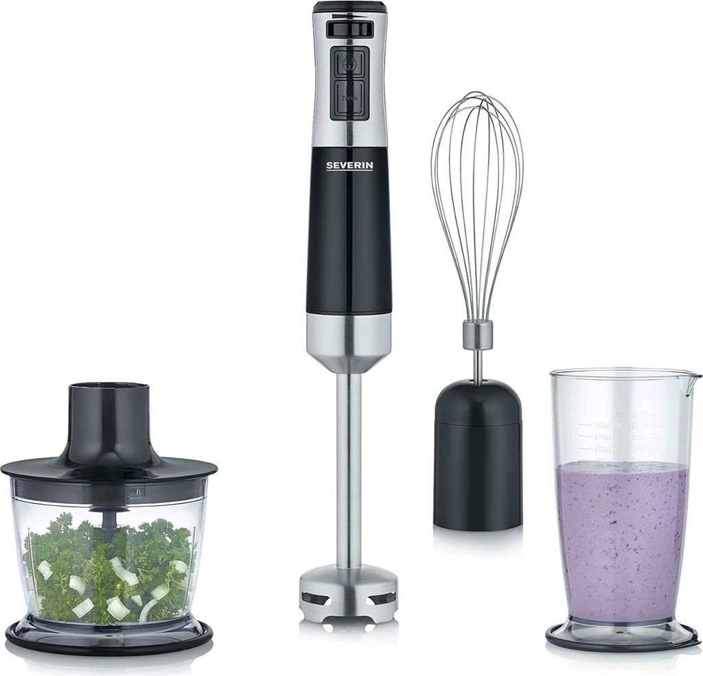 Stabmixer SM 3772 (schwarz/edelstahl, 600 Watt, mit Produktbild 