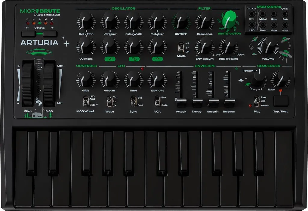 Arturia MicroBrute UFO Synthétiseur pour des Basses Analogiques Pures
