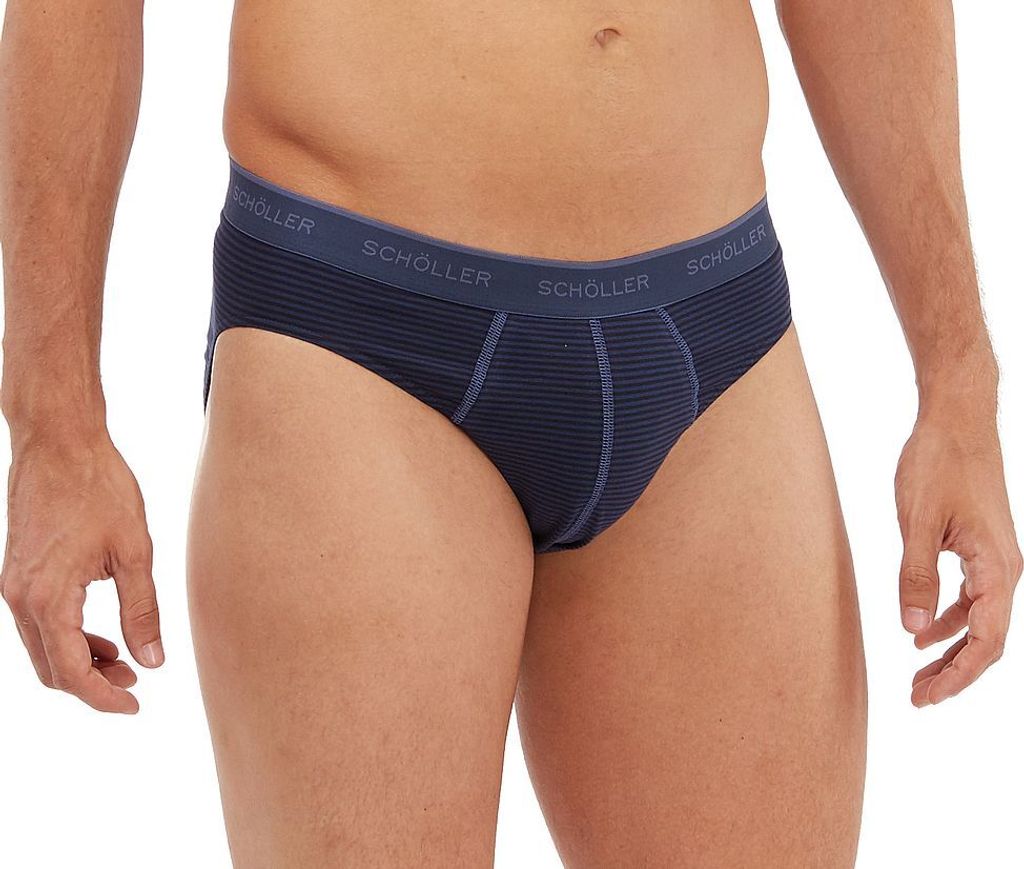 Herrenslip mit Strickringel von Schöller im 3er Pack, 10302-415 (Größe: 6)