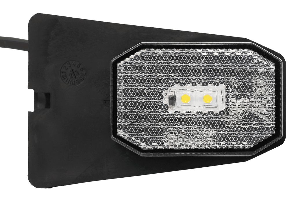 Aspöck Flexipoint LED-Markierungsleuchte weiß mit Halterung Produktbild 