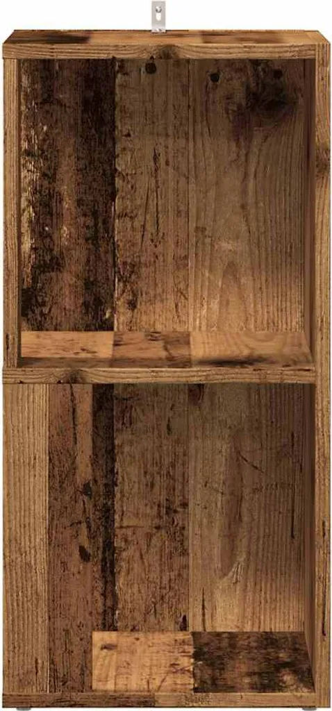 Scaffale angolare in legno di recupero 33x33x67 cm Materiale a base di legno - 4