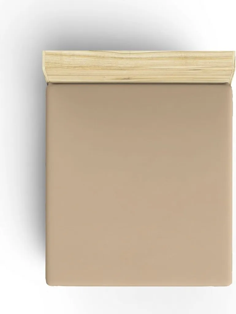 Lenzuolo Beige L'Essentiel 100x190+30 Cotone Ranforce da Sogno