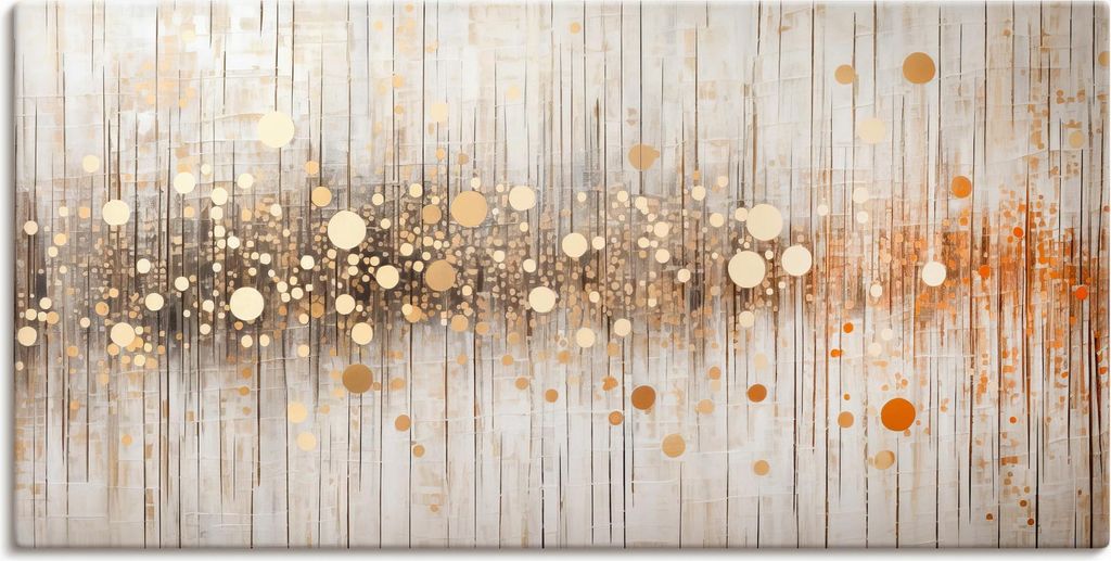 ARTland Leinwandbild ABSTRAKTE KUNST Eleganz Größe: 40x20 cm