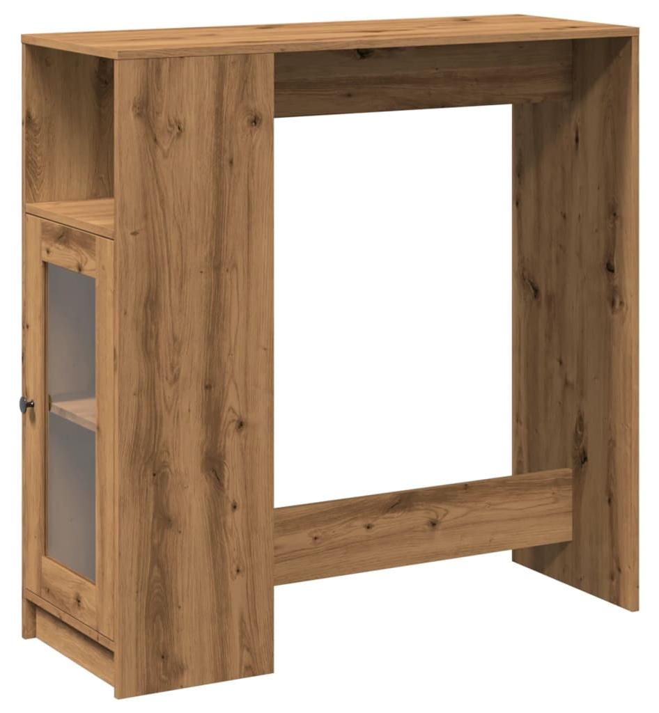 vidaXL Barový stůl s policí Artisan dub 101x40x103,5 cm Obrázek produktu 