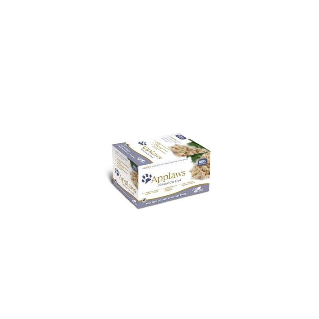 Applaws Katzen Nassfutter mit Hühnchen Selection 8 x 60 g