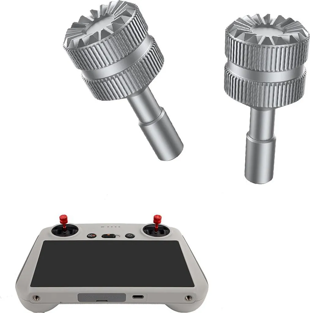 Controller Stick In Metall O Per DJI Mini 3 Pro - Joystick Di Ricambio Ergonomici In Alluminio Rosso (Coppia)