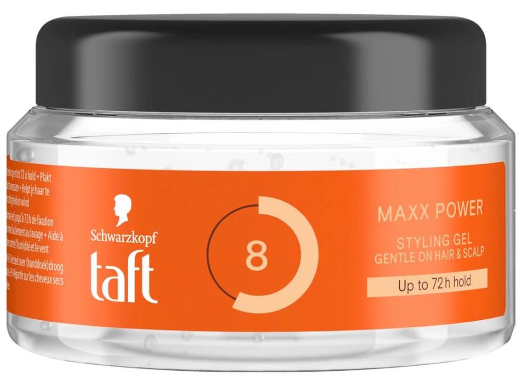 Taft Gel Pot 250ml Maxx Power Hold 8
