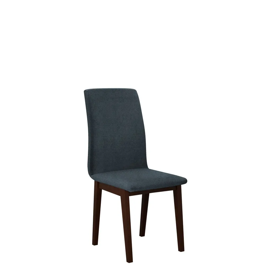Sedia Imbottita Cucina Adkins 1 | Noce Elegante e Blu Marino Comfort