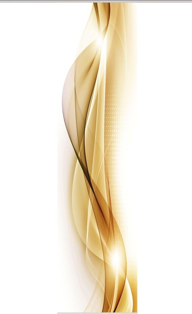 Schiebegardine Digitaldruck Neblana gold 60x245 cm Produktbild 