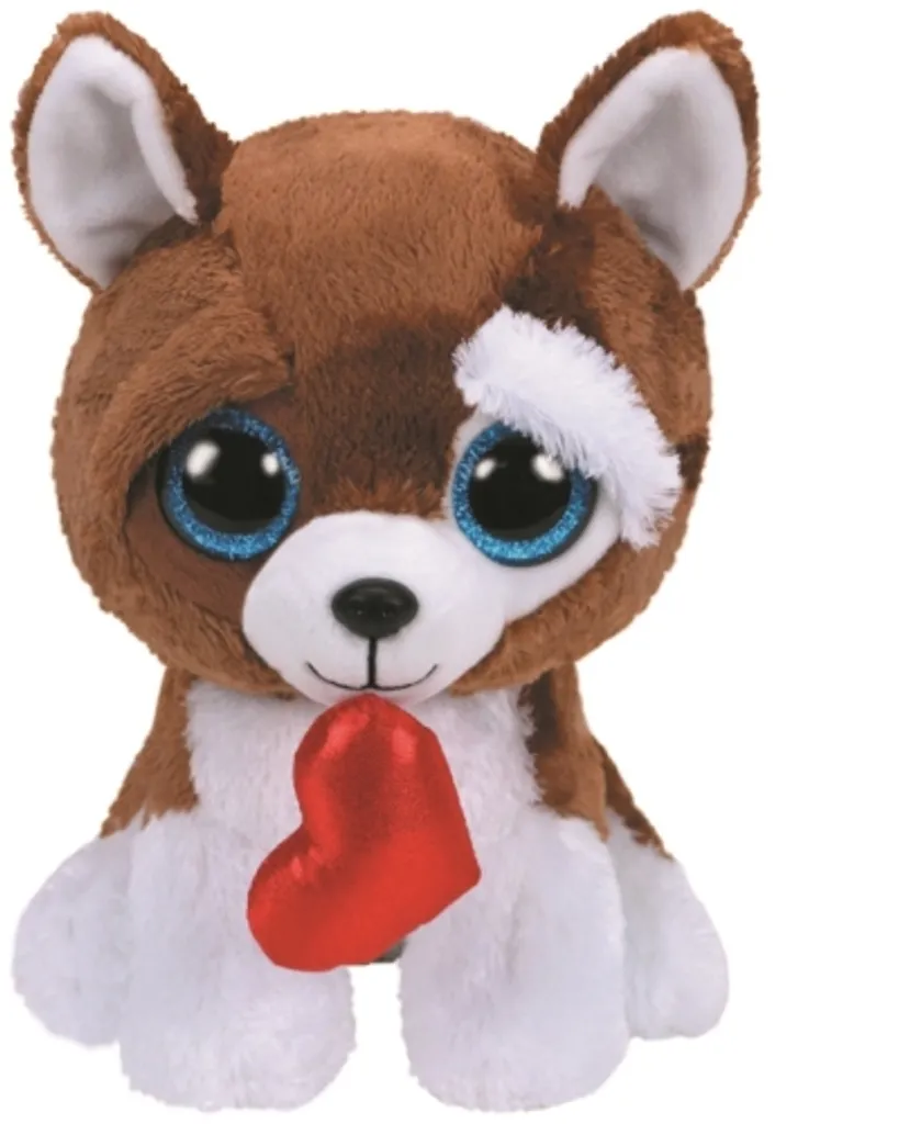 Cadeau Saint-Valentin ou Anniversaire : Peluche Chien Glubschi 24 cm