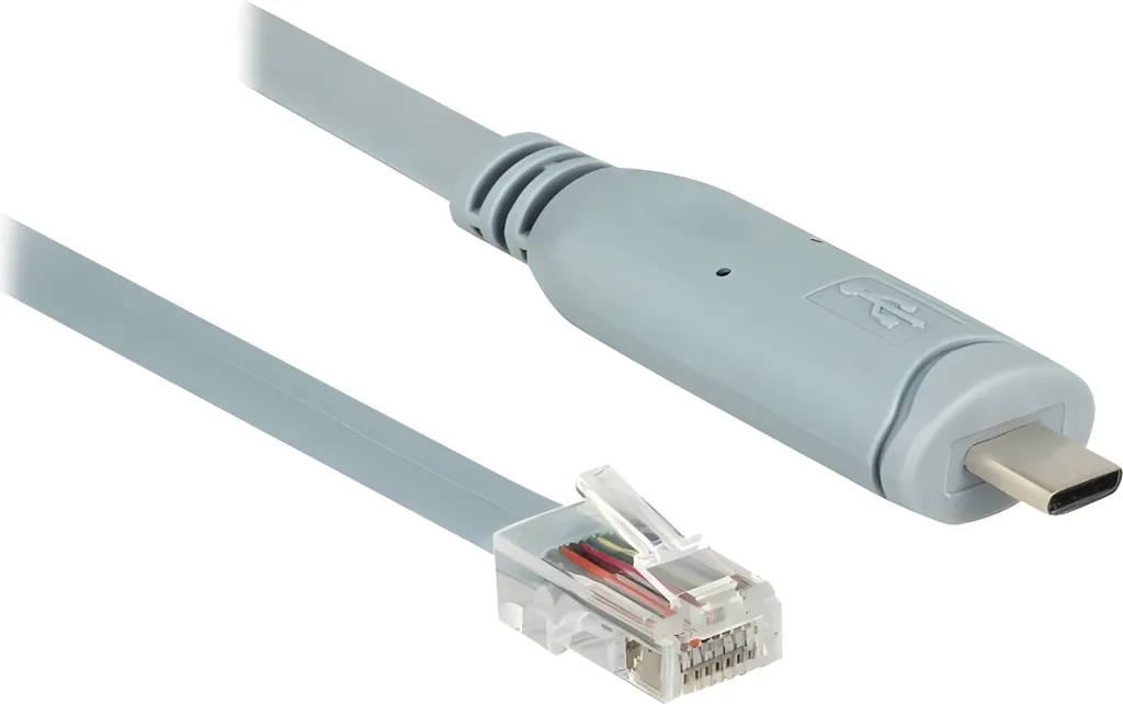 Cavo Adattatore Delock 89893 USB 2.0 C a RJ45 RS232 Console 1.0m