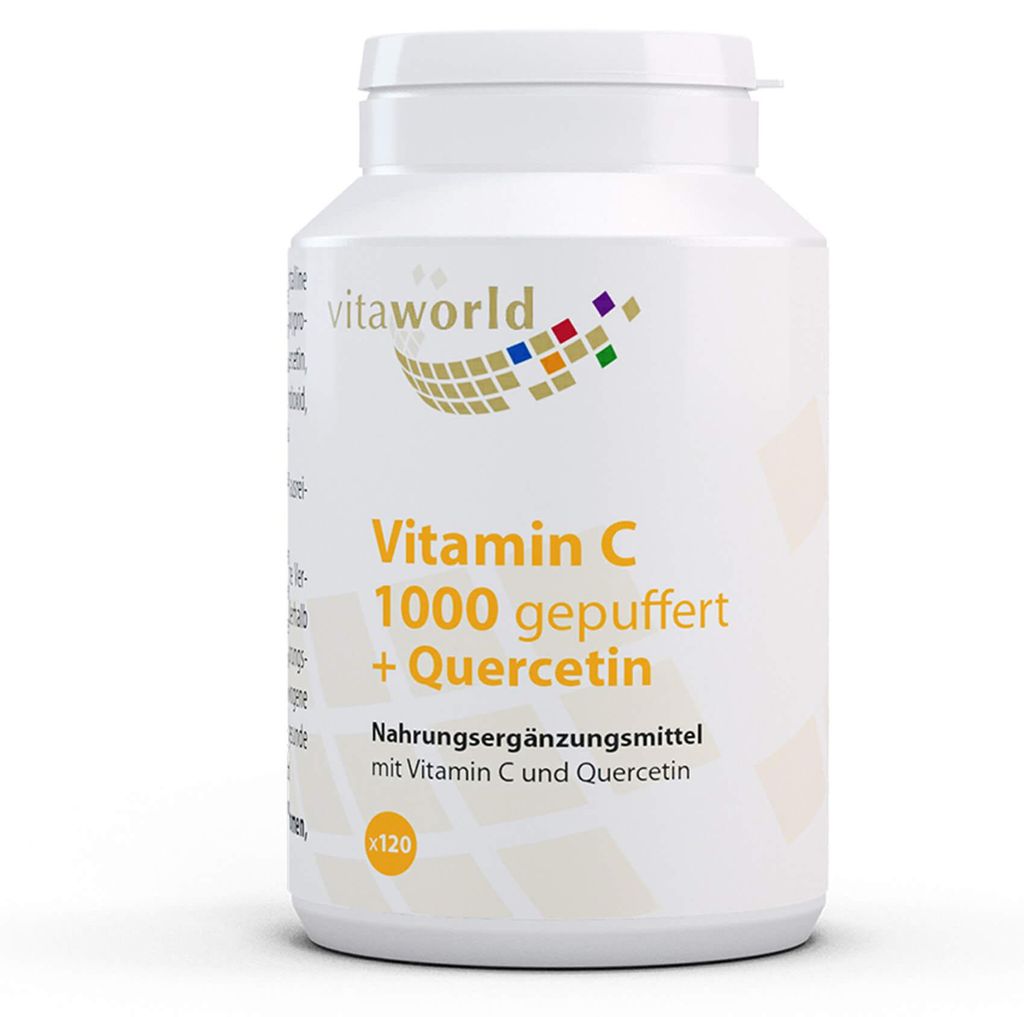 Vitaworld Vitamin C 1000 gepuffert + Quercetin Tabletten, 120 St. Tabletten