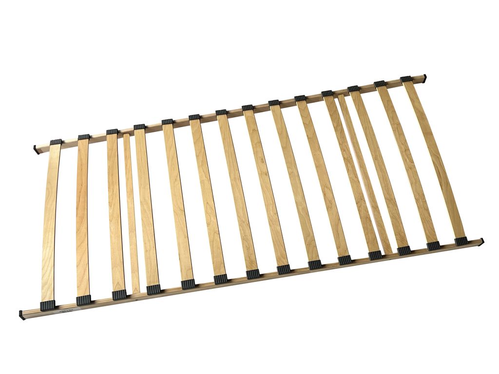 Stabiler Lattenrost 89 x 196 cm, Holzlatten aus 100% Buche, Kopfteil nicht verstellbar, für jedes Bett und jede Matratze kompatibel, 14 Federleisten,