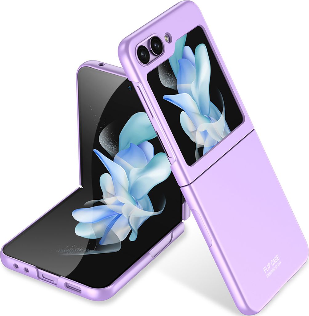 Hülle für Samsung Galaxy Z Flip 5 Schlank Hart PC Matt Finish Schutzhülle Lila