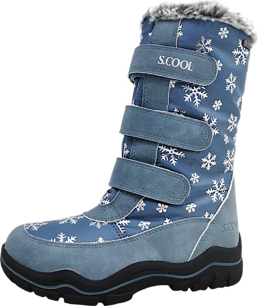 S.Cool Kinderschuhe Mädchen Winterstiefel Blau Freizeit, Schuhgröße:36 EU