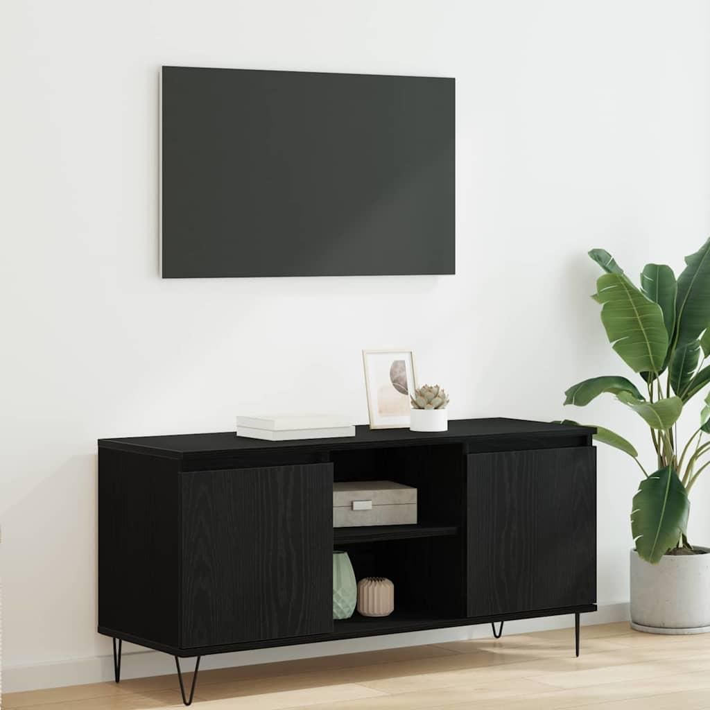 Maison Exclusive - TV-Schränk Schwarz Eichen-Optik 104 x 35 x 50 cm Holzwerkstoff