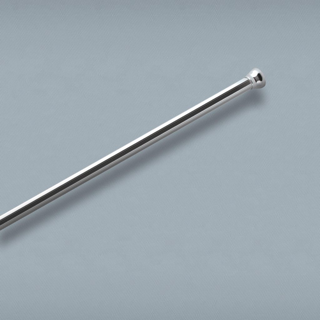 Spirella Teleskop Duschstange Duschvorhangstange, Teleskopstange "Magic" Verstellbereich 75 - 125 cm, Ø21mm, Edelstahl - zum kleben oder bohren