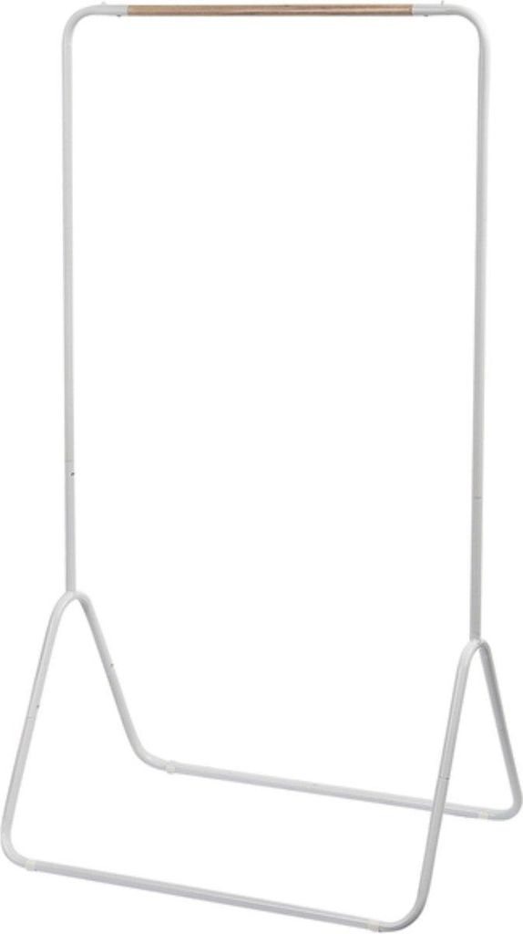 Happyment Kledingrek Laza – Kleiderständer und Garderobenregal – Offener Kleiderschrank aus Metall – Schlafzimmer und Ankleidezimmer – Wei...
