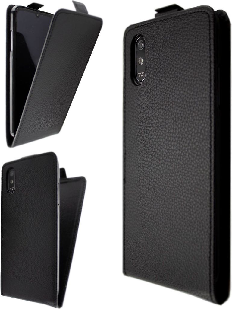 caseroxx Schutz Tasche Hülle Flip Cover kompatibel mit Neffos C9 Max, Smartphone Tasche Flip Cover in schwarz