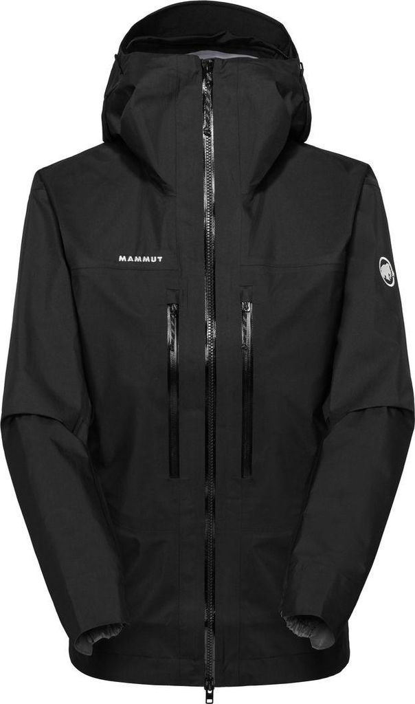 Mammut Taiss Light HS Hooded Jacket Women - ultraleichte Hardshell für alpine Einsätze, Farbe:black, Größe:M