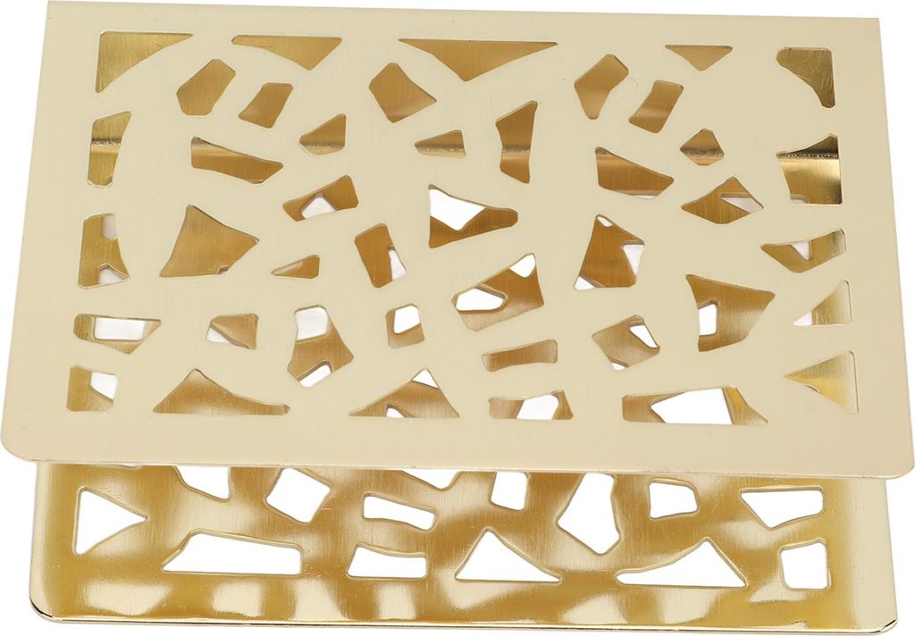 Serviettenhalter Edelstahl Metall Frosted vertikales Gewebe -Heimbüro Esstisch Dekorationgold