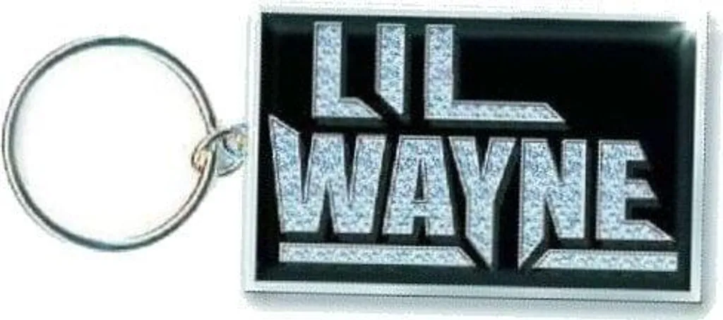 Portachiavi Metallo Lil Wayne Logo Bling Strass - Offerta Esclusiva