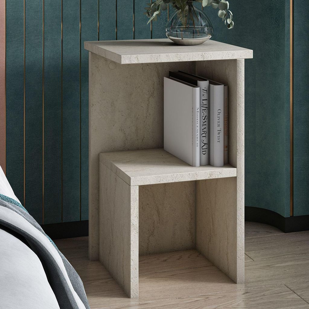 Skye Decor, kvalitný nočný stolík, travertín, 29,6 x 50 x Obrázok produktu 