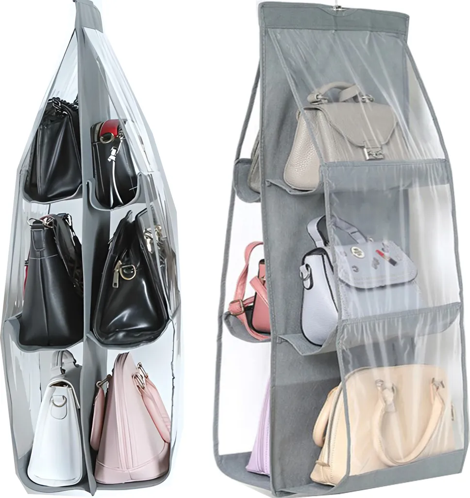 Étagère suspendue anti-poussière pour protéger vos sacs à main et sacs